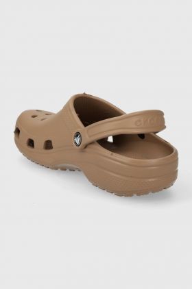 Crocs papuci Classic culoarea maro 10001