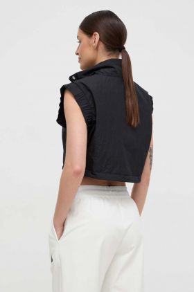 adidas vestă femei, culoarea negru, de tranziție IT1453