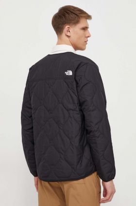 The North Face geaca barbati, culoarea negru, de tranzitie