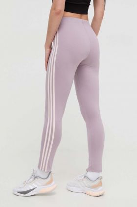 adidas colanți femei, culoarea violet, cu model IR5334