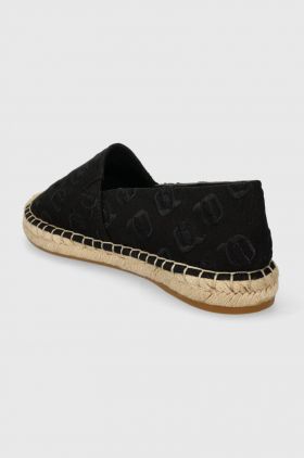 Karl Lagerfeld espadrile KAMINI NFT culoarea negru, KL80124A