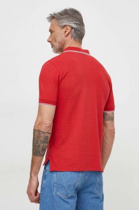 Geox tricou polo M4510R-T3088 M POLO barbati, culoarea rosu, neted