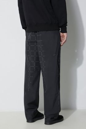 A-COLD-WALL* pantaloni Grisdale Storm Pant bărbați, culoarea negru, drept, ACWMB176