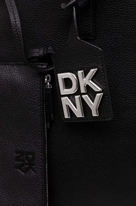 Dkny poseta de piele culoarea negru