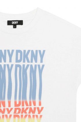 Dkny tricou copii culoarea alb