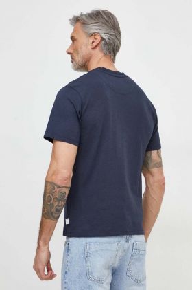 Pepe Jeans tricou din bumbac Cherry barbati, culoarea albastru marin, cu imprimeu