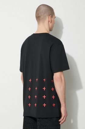 KSUBI tricou din bumbac red pill biggie ss tee bărbați, culoarea negru, cu imprimeu, MPS24TE019