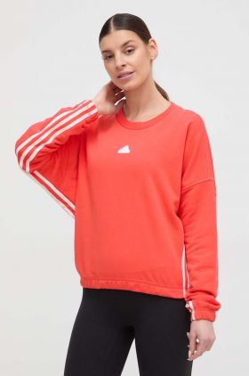 adidas bluză femei, culoarea roșu, cu model IS0901