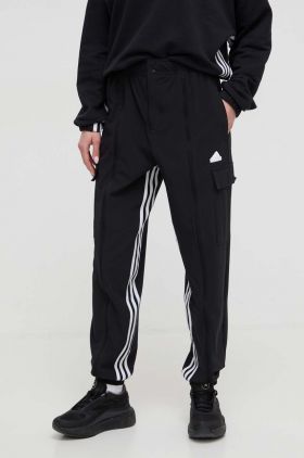 adidas pantaloni de trening culoarea negru, cu model IN1826