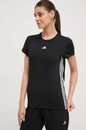 adidas Performance tricou de antrenament Hyperglam culoarea negru IM8779