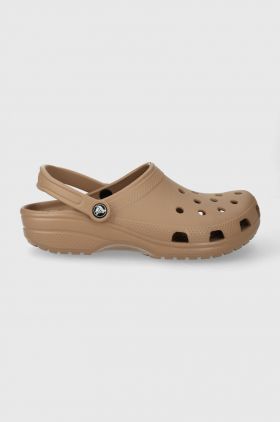 Crocs papuci Classic culoarea maro 10001