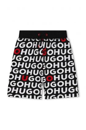 HUGO pantaloni scurti copii culoarea negru