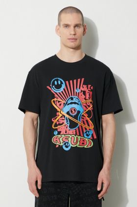 KSUBI tricou din bumbac red pill biggie ss tee bărbați, culoarea negru, cu imprimeu, MPS24TE019