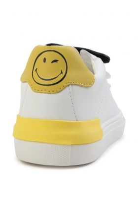 Marc Jacobs teniși din piele copii x Smiley culoarea alb