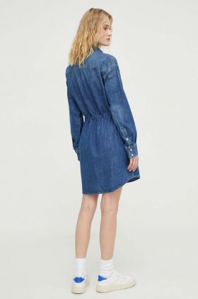 G-Star Raw rochie jeans mini, drept