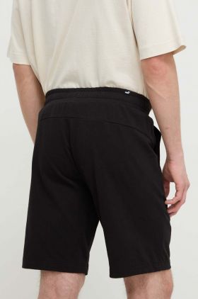 Puma pantaloni scurți din bumbac culoarea negru, melanj 586706