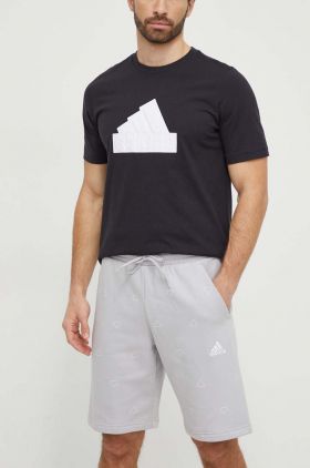 adidas pantaloni scurți bărbați, culoarea gri IS1825