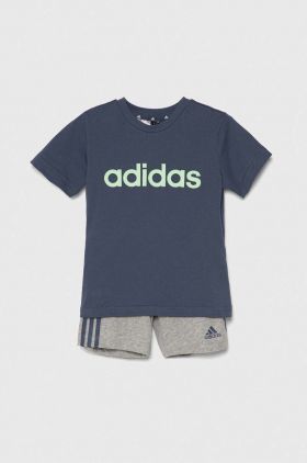 adidas set de bumbac pentru copii culoarea gri