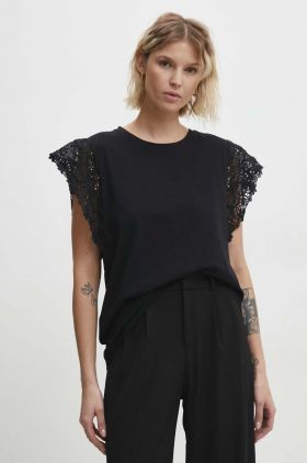 Answear Lab bluza femei, culoarea negru, neted