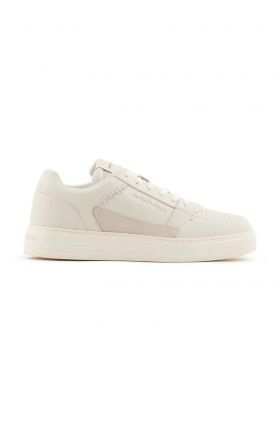 Emporio Armani sneakers din piele culoarea bej, X4X657 XR101 T847