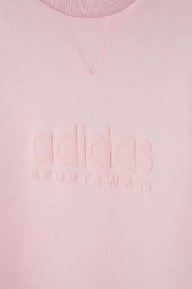 adidas bluza copii culoarea roz, cu imprimeu