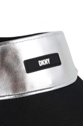 Dkny sapca cozoroc copii culoarea gri, cu imprimeu