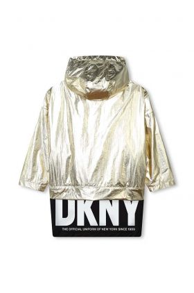 Dkny geaca copii culoarea auriu