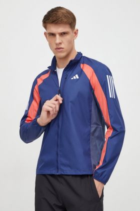 adidas Performance windbreaker Own the Run culoarea bleumarin, de tranziție IK4992