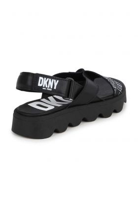 Dkny sandale din piele pentru copii culoarea negru