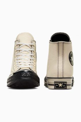 Converse tenisi Chuck 70 culoarea bej, A08188C