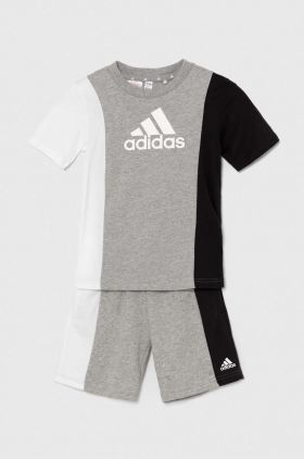 adidas compleu copii culoarea gri