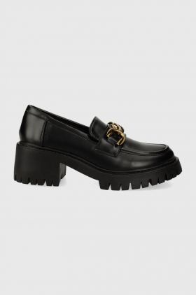 Answear Lab mocasini femei, culoarea negru, cu toc plat