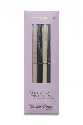 Designworks Ink set de pixuri Twisty Slim Metal Pens 4-pack