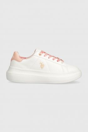 U.S. Polo Assn. sneakers pentru copii HELIS013A culoarea portocaliu