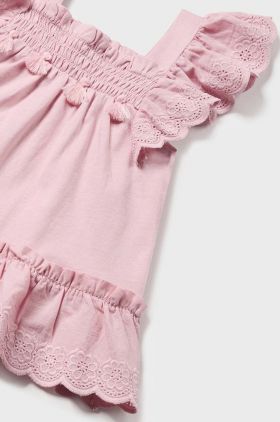 Mayoral bluza bebe culoarea roz, neted