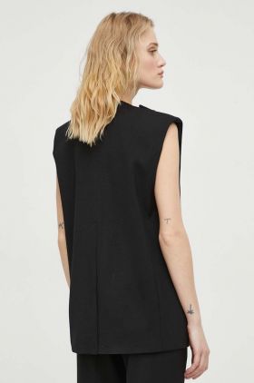 Day Birger et Mikkelsen vesta culoarea negru, oversize