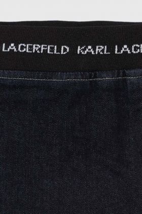 Karl Lagerfeld fusta fete culoarea alb, mini, evazati