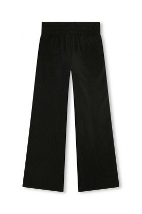 Dkny pantaloni copii culoarea negru, neted