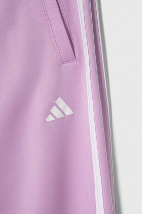 adidas pantaloni de trening pentru copii culoarea violet, cu imprimeu