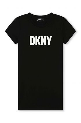 Dkny rochie fete culoarea negru, mini, evazati