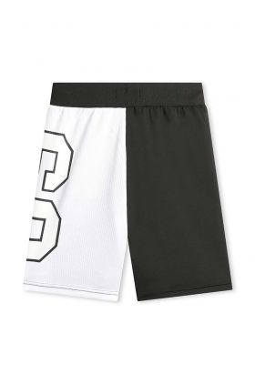 Dkny pantaloni scurti copii culoarea negru, cu imprimeu