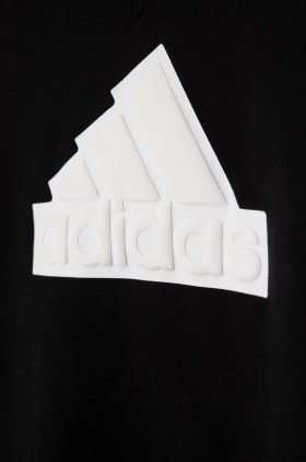 adidas tricou de bumbac pentru copii culoarea negru, cu imprimeu