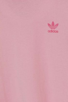 adidas Originals tricou de bumbac pentru copii culoarea roz