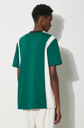 adidas Originals tricou bărbați, culoarea verde, cu imprimeu  IS1406