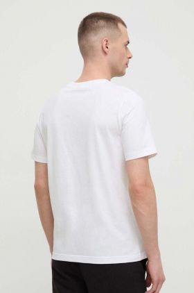 Puma tricou din bumbac bărbați, culoarea alb, cu imprimeu 625416