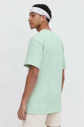 Karl Kani tricou din bumbac barbati, culoarea verde, neted