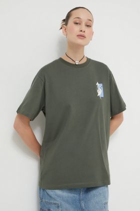 Kaotiko tricou din bumbac culoarea verde, cu imprimeu