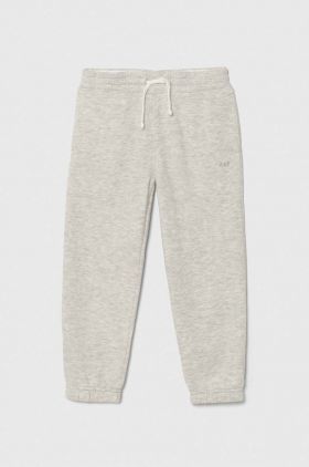 Abercrombie & Fitch pantaloni de trening pentru copii culoarea gri, melanj