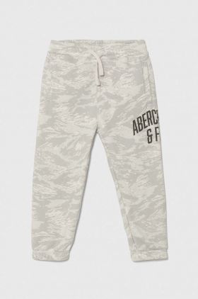 Abercrombie & Fitch pantaloni de trening pentru copii culoarea gri, modelator