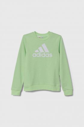 adidas bluza copii culoarea verde, cu imprimeu